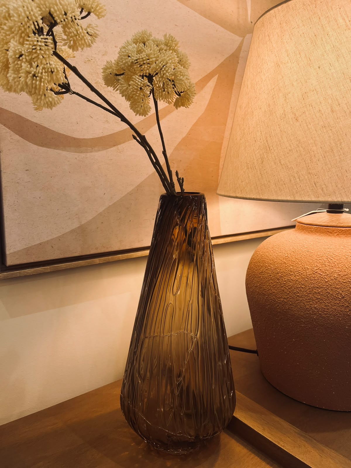 Glacier Tapered Glass Vase Tall