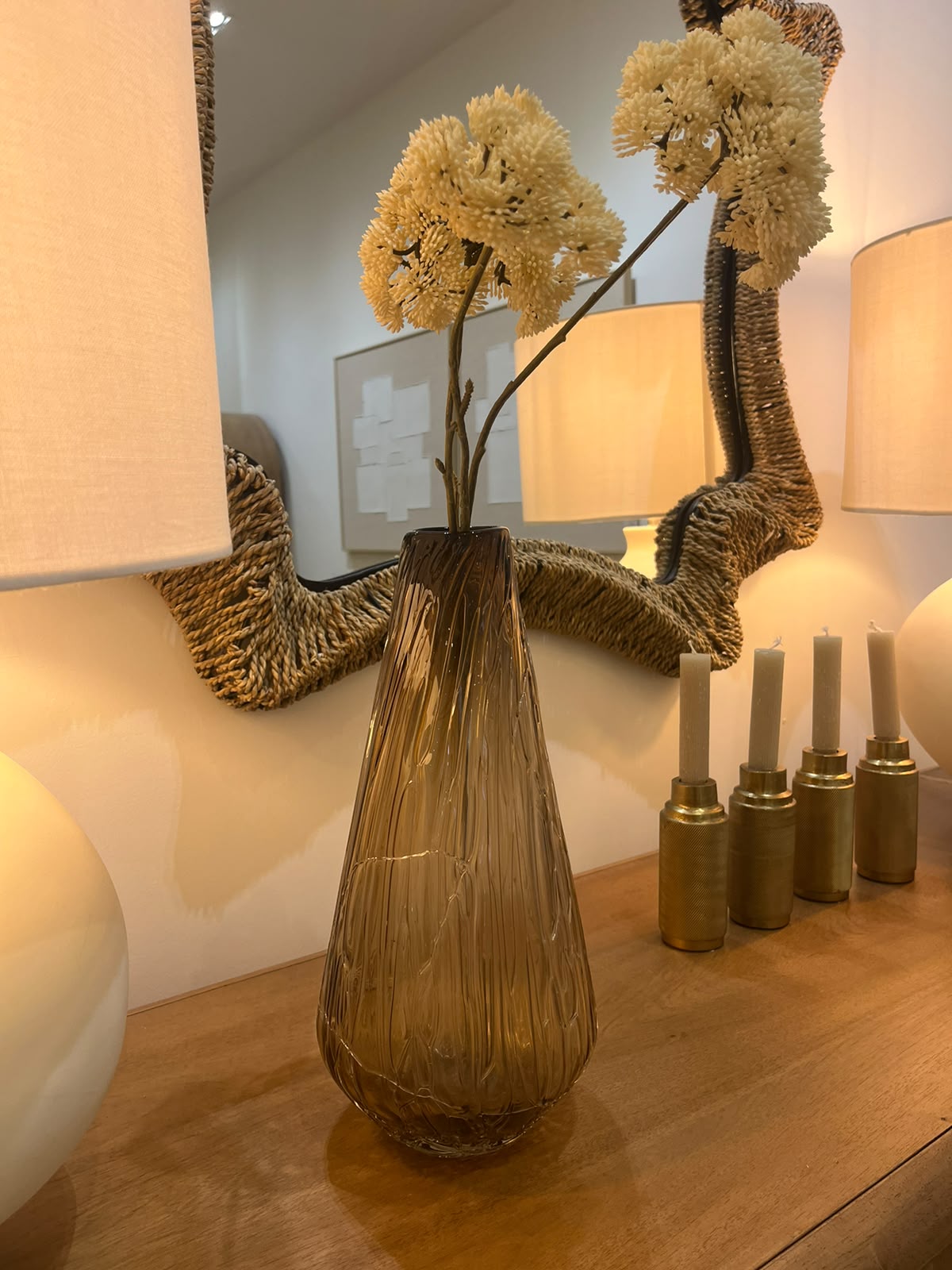 Glacier Tapered Glass Vase Tall