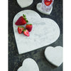 White Marble Heart Board