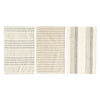 Woven Cotton Striped Tea Towels - Set of 3