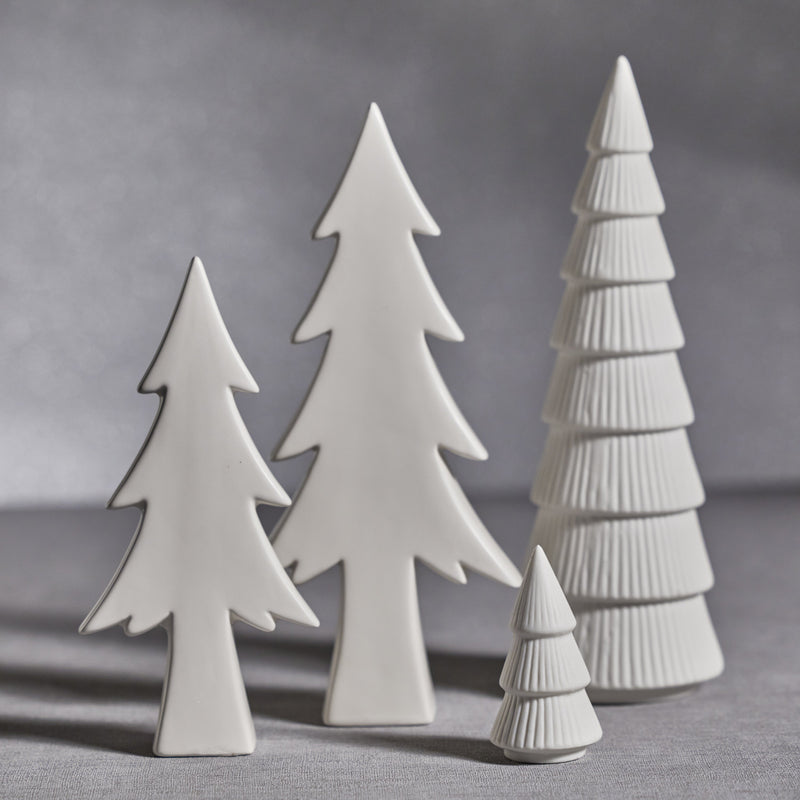 Ceramic Holiday Tree - Matt White