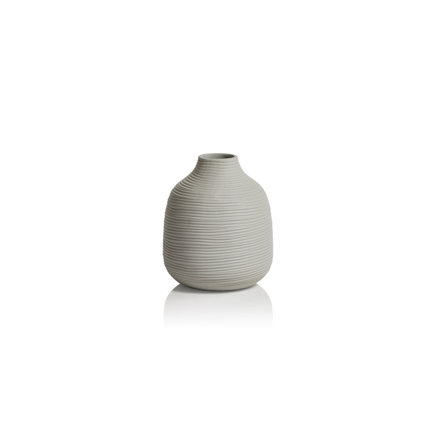 Delano Porcelain Vase - White - Small