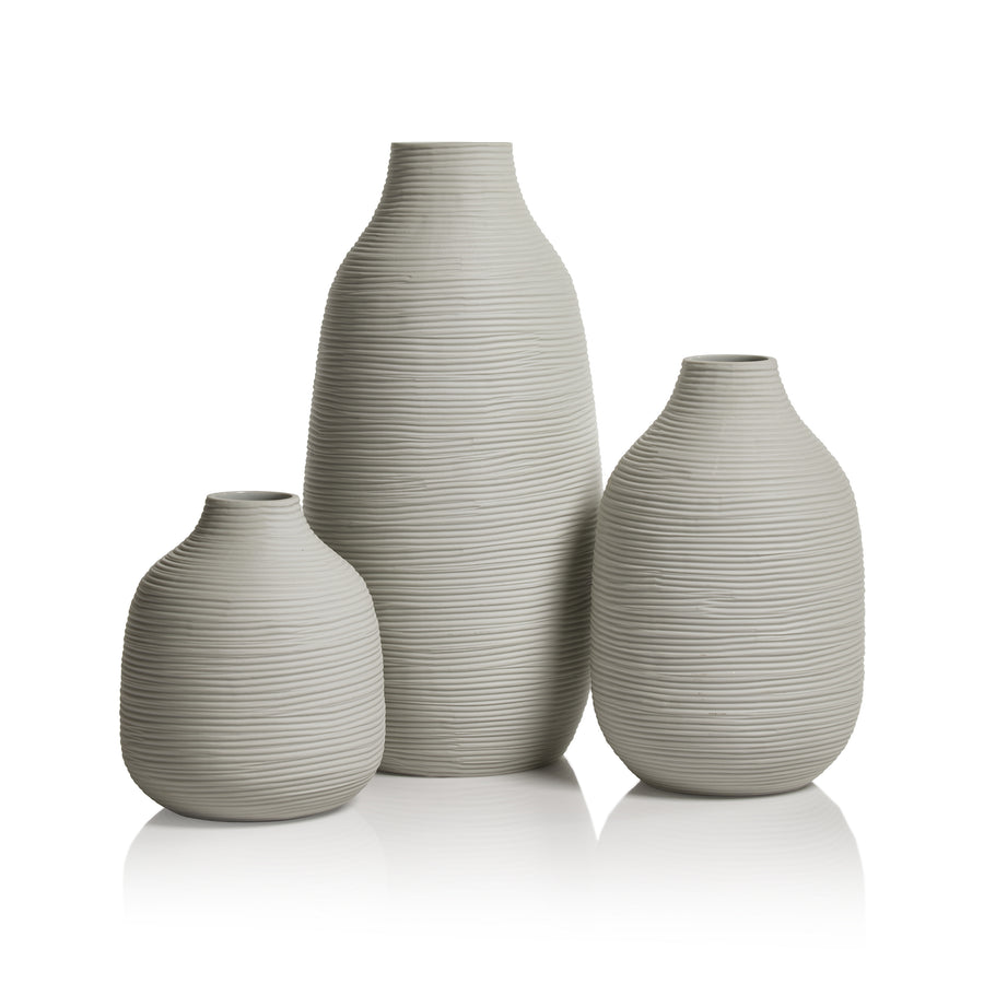 Delano Porcelain Vase - White - Small