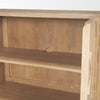 Detailed interior view highlighting the high-quality wood finish and the integrated circular cord management port