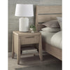 Nettie One Drawer One Shelf Ash Wood Nightstand in Ginger