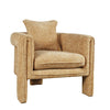 Angled view of Adley upholstered accent chair