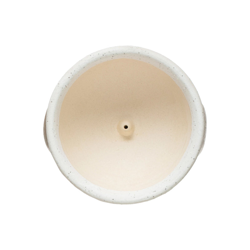 Two-Tone Stoneware Incense Burner - Speckled Glaze