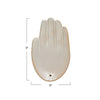 Stoneware Hand Shaped Incense Dish/Holder, Reactive Glaze, White