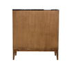 Rear view showcasing the solid structural assembly and the clean, uniform wood finish of the back panel