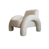 High-front angled shot highlighting the plush texture and welcoming deep seat