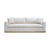 Anderson sofa in woven linen front view