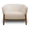 Straight-on thumbnail view of the Annika chair in Joyce Ivory, ideal for collection pages.