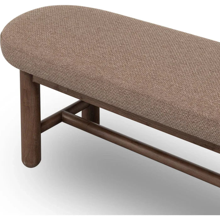 Amara Oval Upholstered Dining Bench-thumbmail-2