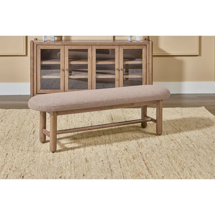 Amara Oval Upholstered Dining Bench-thumbmail-3