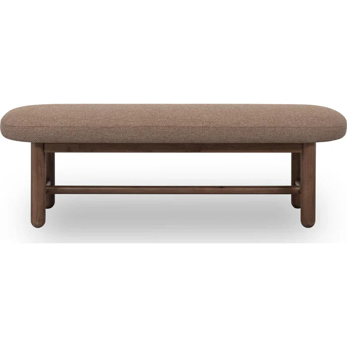 Amara Oval Upholstered Dining Bench-thumbmail-1