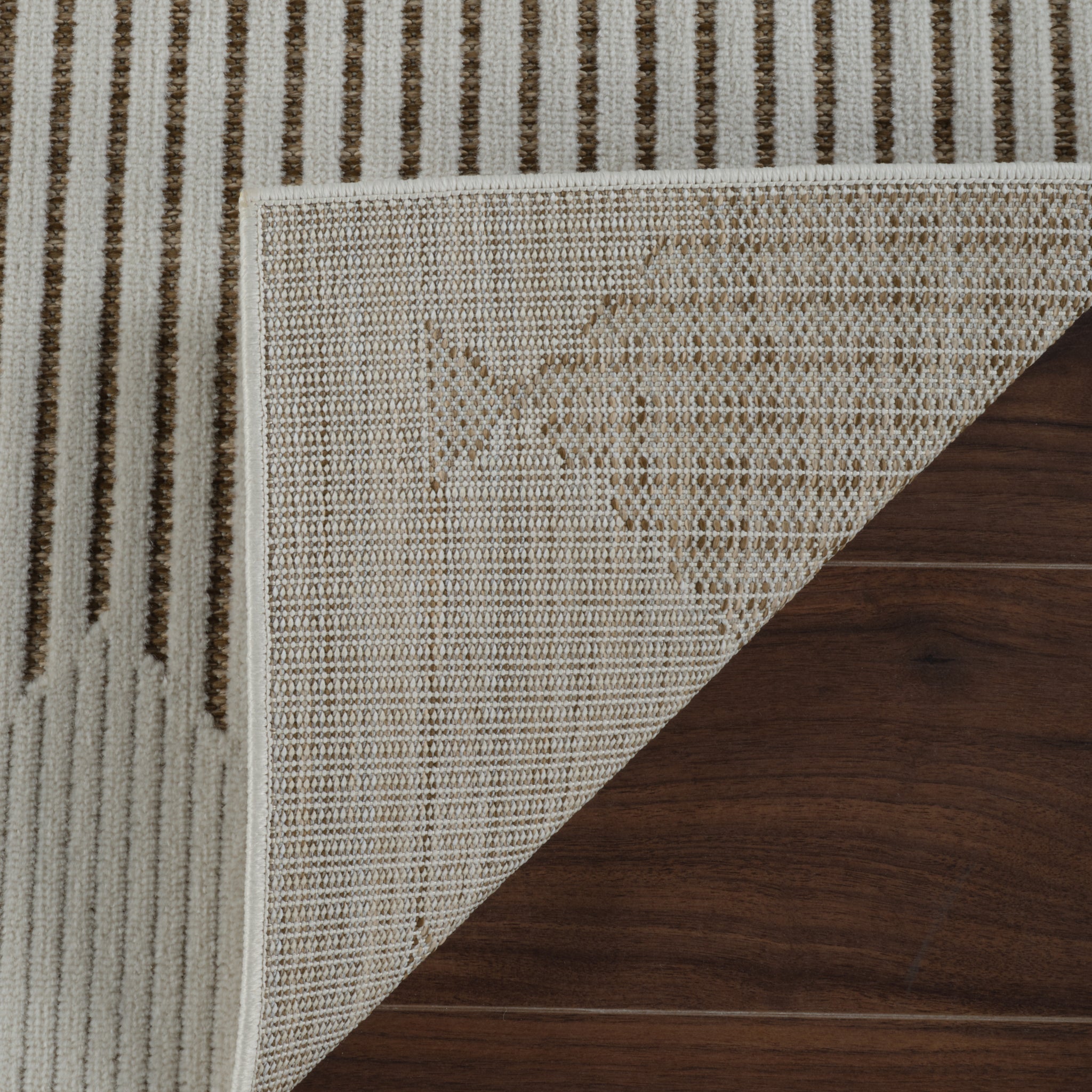 Aurora Beige Tribal Stripe Rug – 5 x 7'-thumbmail-7