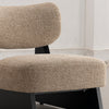 Close-up view of the seat and backrest upholstery on Auden accent chair