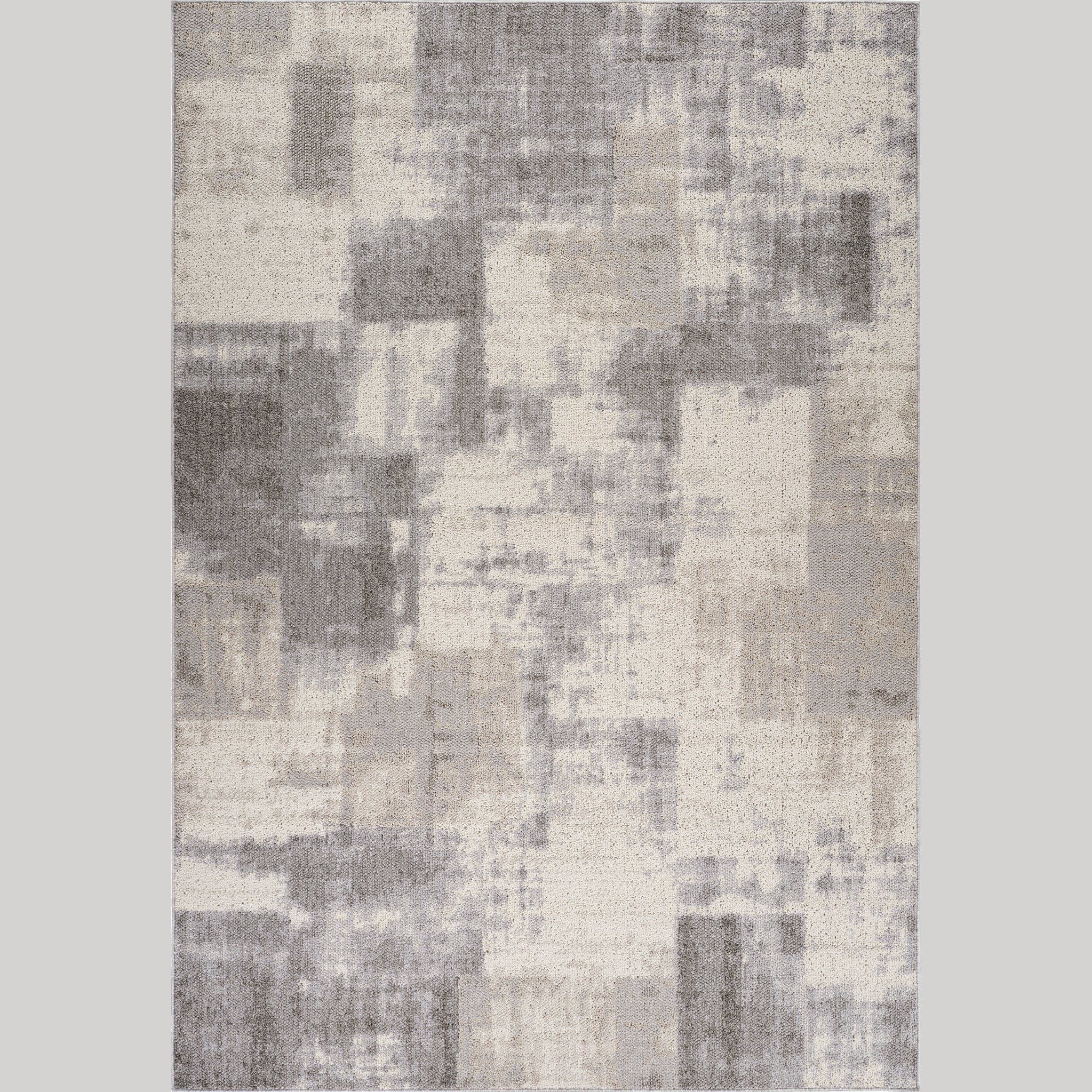 Bali Cream Contemporary Patchwork Area Rug – 5x8"-thumbmail-1