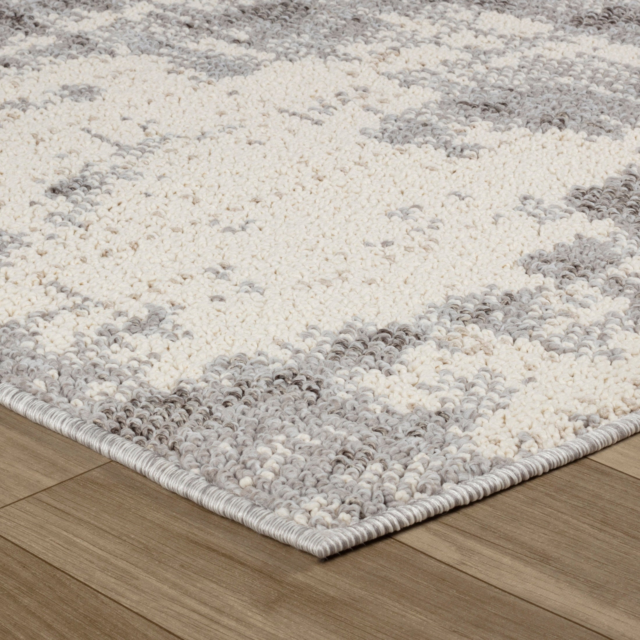 Bali Cream Contemporary Patchwork Area Rug – 5x8"-thumbmail-3