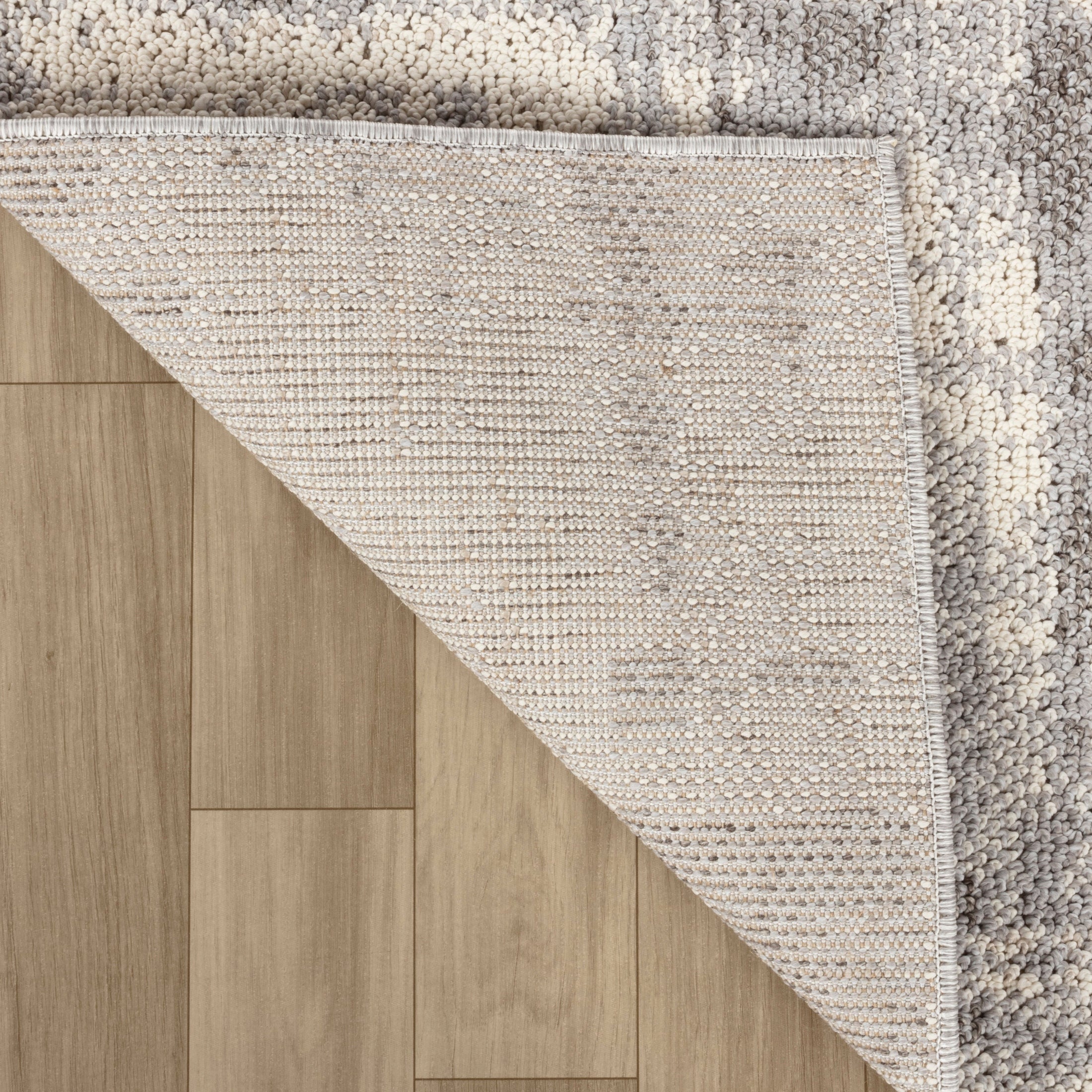 Bali Cream Contemporary Patchwork Area Rug – 5x8"-thumbmail-4