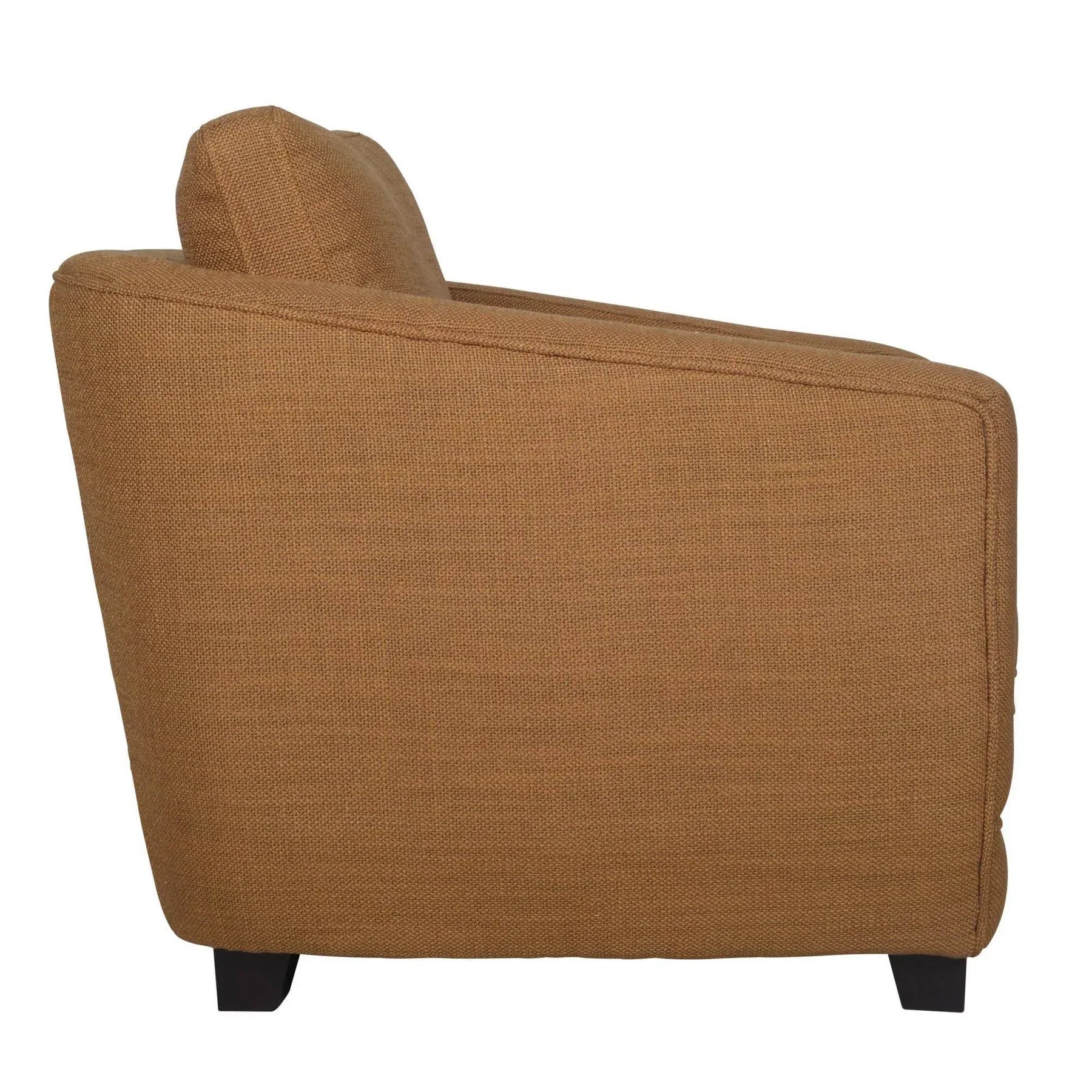 Side profile showcasing the gentle slope of the backrest and the structured frame