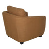 Rear angled view demonstrating the uniform upholstery and clean lines of the Baltimo chair