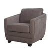 Front angled view of the Baltimo chair variant in a versatile heather grey fabric