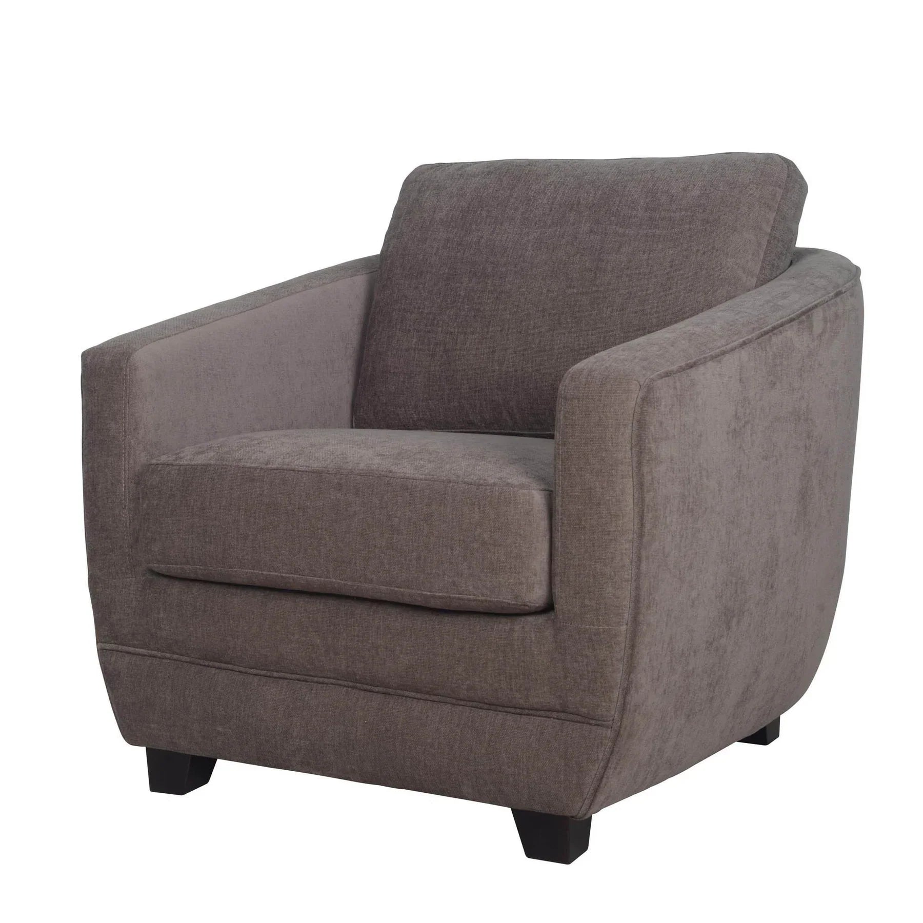 Front angled view of the Baltimo chair variant in a versatile heather grey fabric