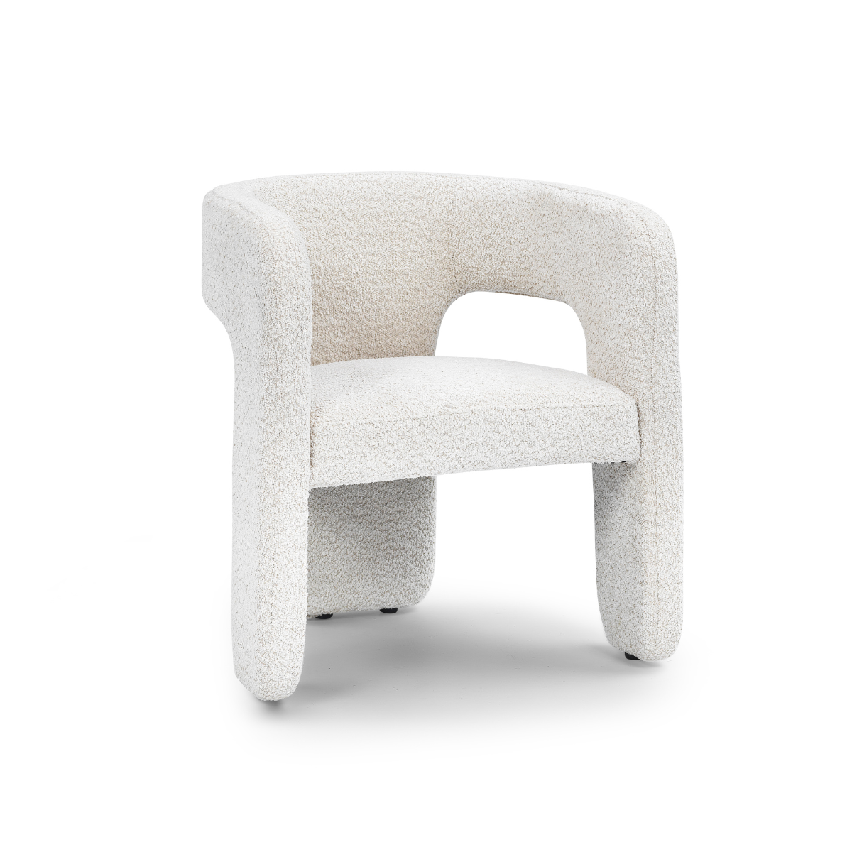 Angled view of Bamse accent chair