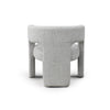 Back view of Bamse accent chair in grey fabric