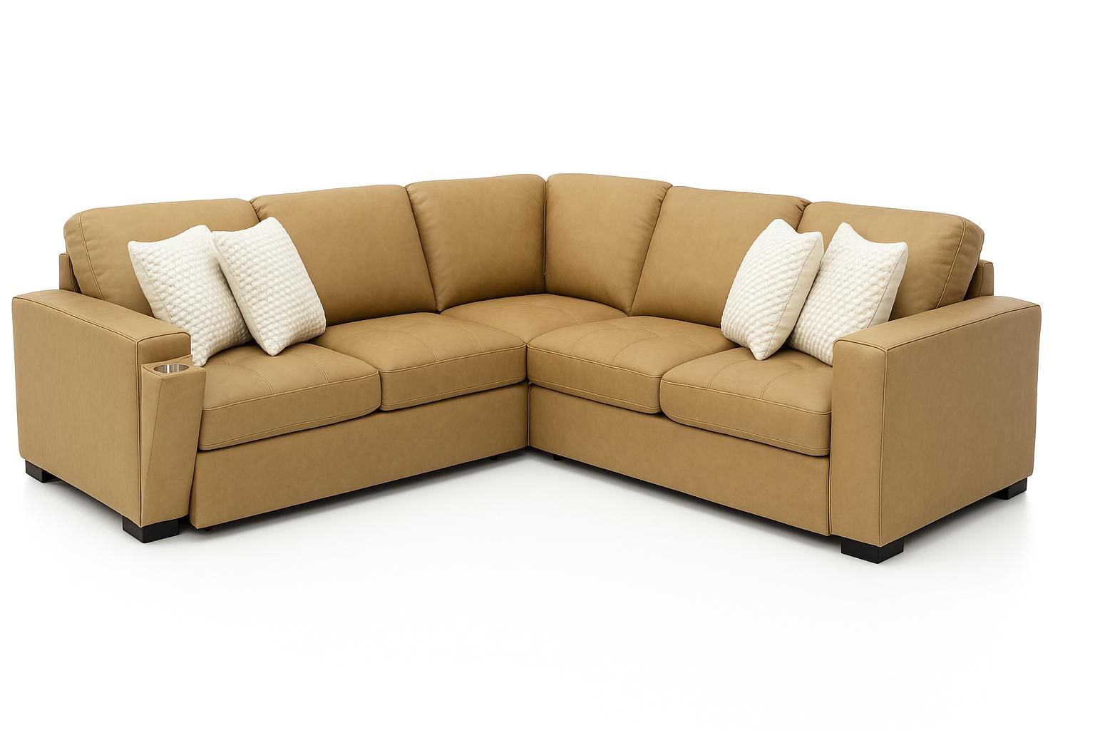 Sigrid Left Pull Out Sleeper Sectional - Soybean - Large