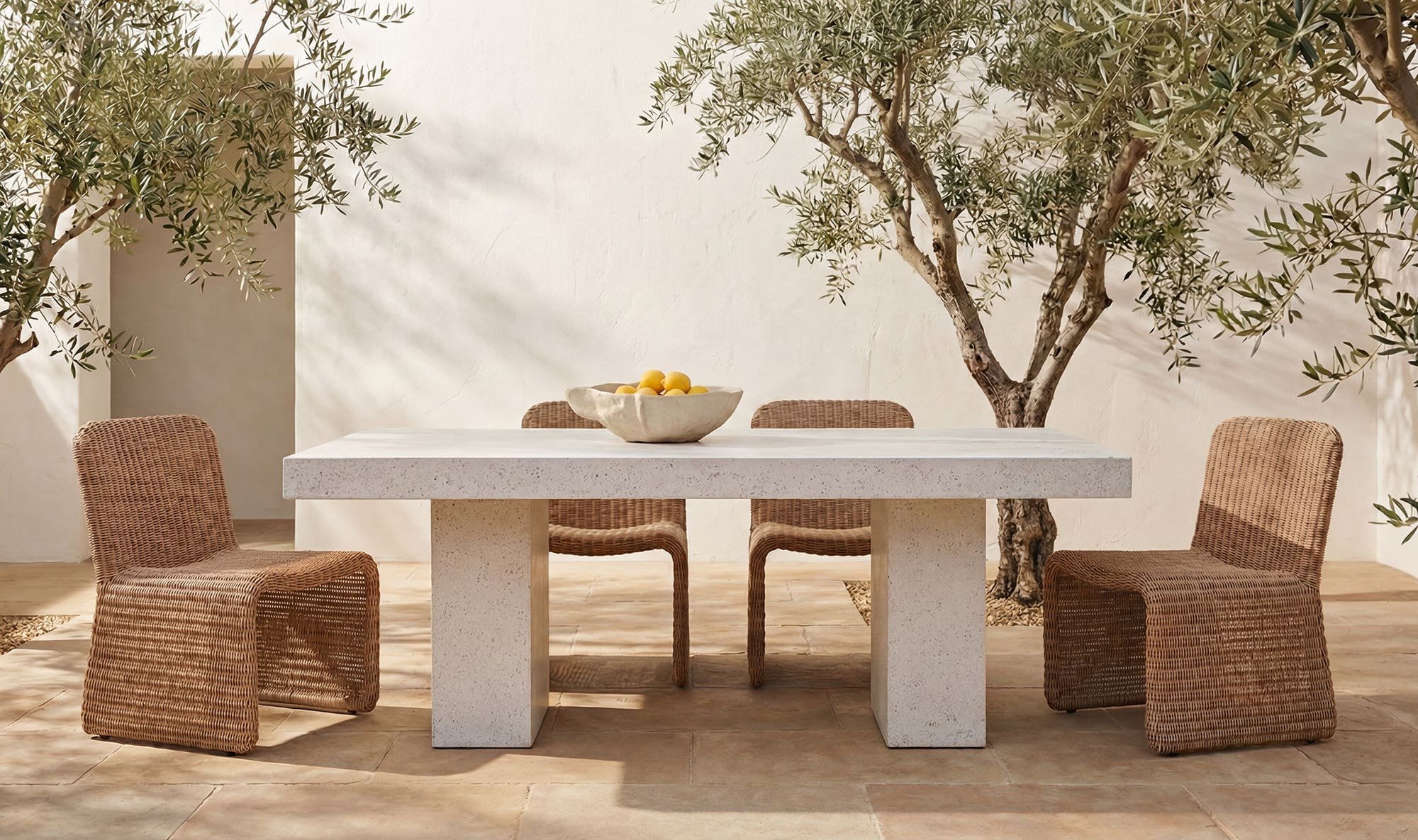 Antonius Outdoor Dining Table Terrazzo