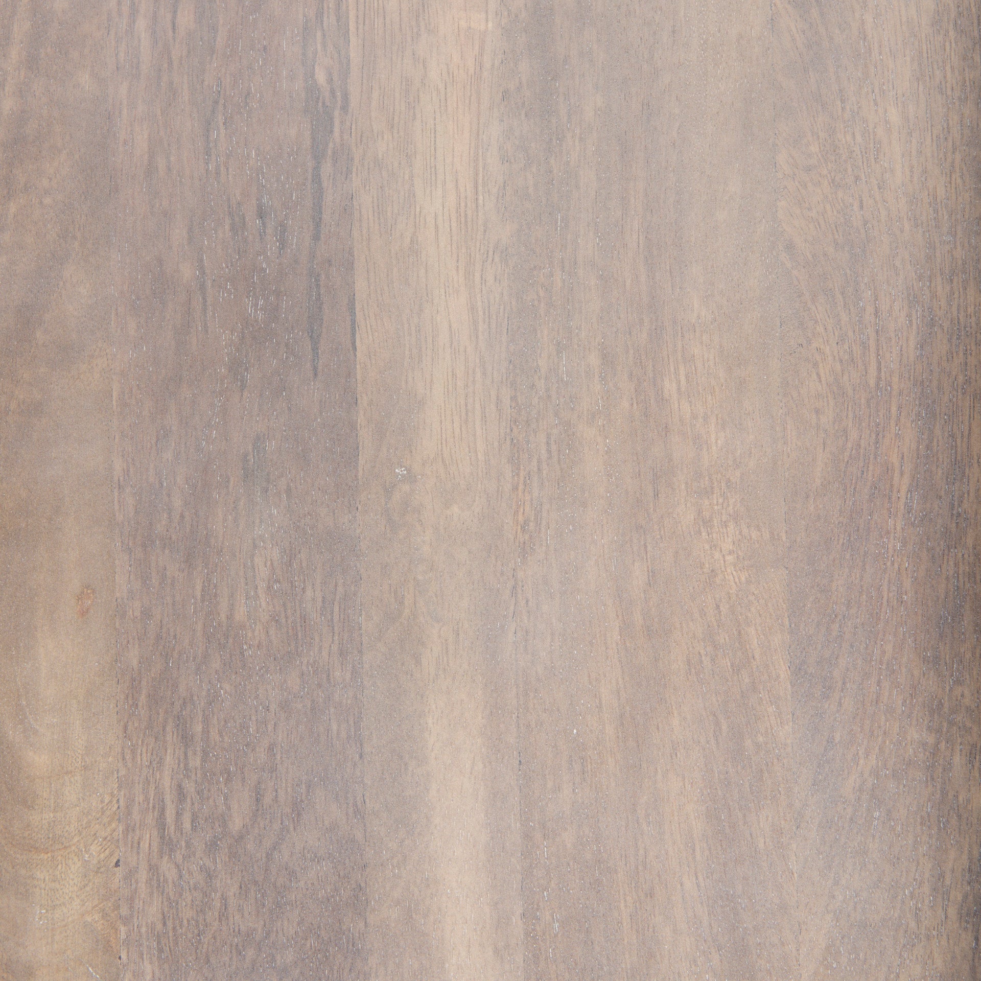 Macro texture shot showcasing the organic wood grain and smooth matte finish of the brown solid wood tabletop