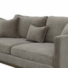 Close-up of comfortable seating on Burbank brown sofa