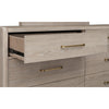 Bjorn Six Drawer Oak Wood Dresser in Chai