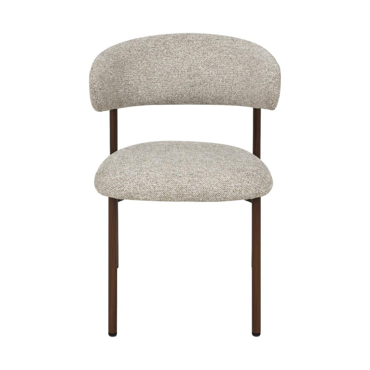 Malin Upholstered Dining Chair with Walnut Metal Legs