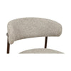 Malin Upholstered Dining Chair with Walnut Metal Legs