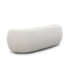 Back profile of Clara sofa showcasing soft curves and sculptural shape
