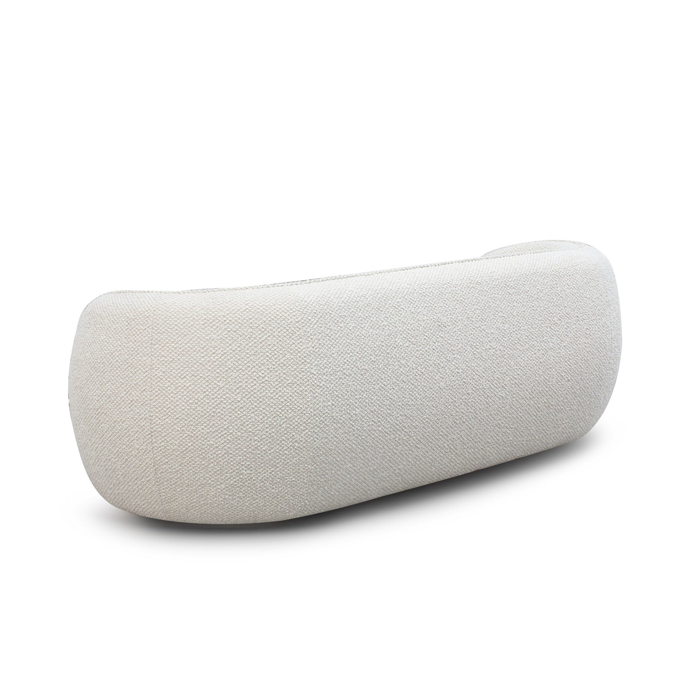 Back profile of Clara sofa showcasing soft curves and sculptural shape