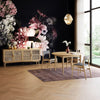 Bright lifestyle view showcasing the sideboard's low-profile silhouette in an open-concept living area