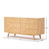 High-perspective angle highlighting the expansive top surface and the natural walnut wood grain variations