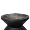 Detailed view of the hollow base underside highlighting the four protective rubber floor pads
