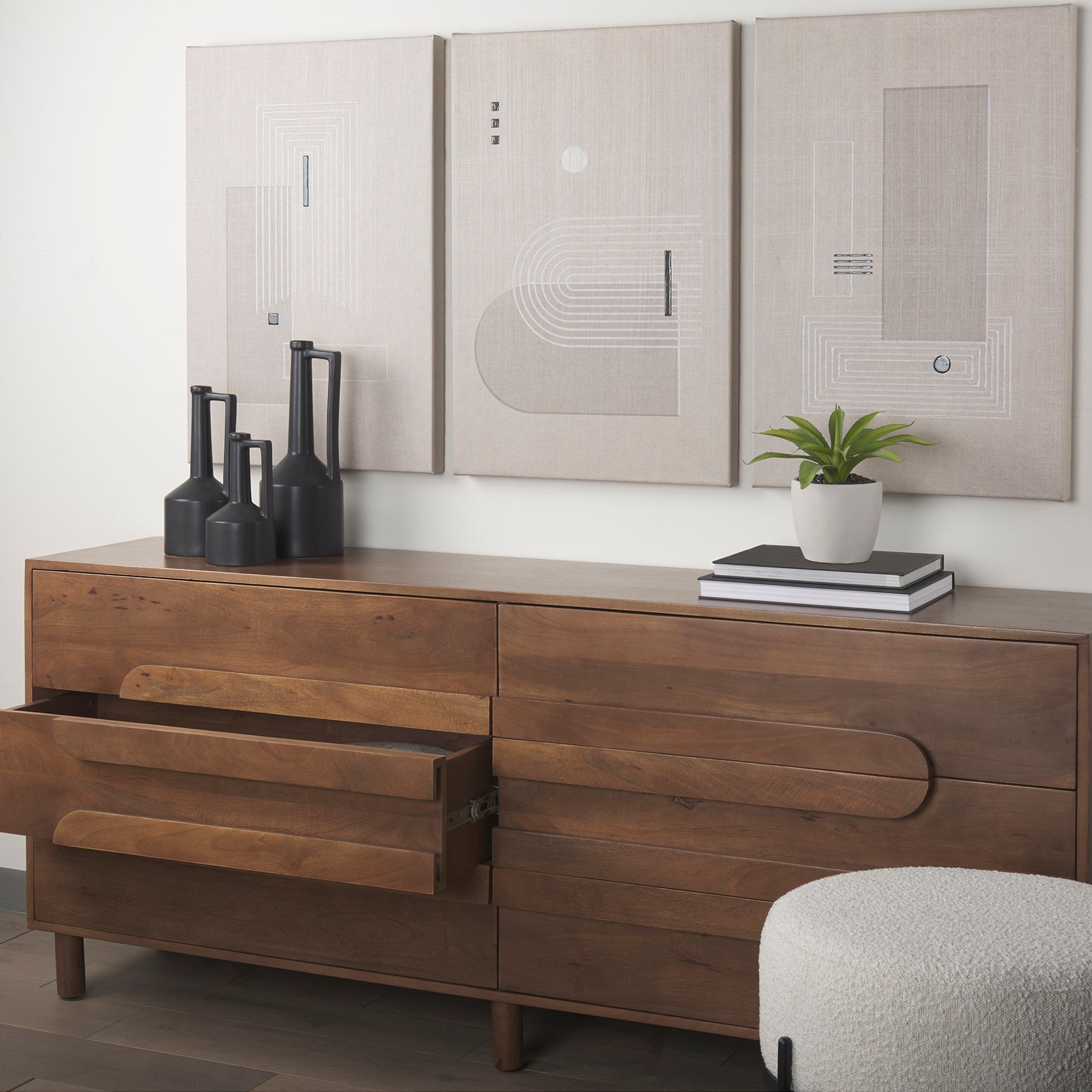 Astrid 6-Drawer Sideboard