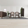 Lifestyle shot showcasing the sideboard in a modern dining setting highlighting its use as a statement storage piece