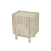 Alternate three-quarter view showcasing the consistent fluted detailing across the drawer fronts and side panels