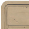 Close-up perspective focusing on the elegant rounded corner silhouette and the seamless integration of the light wood frame