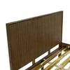 Perspective detail shot highlighting the seamless corner joinery and the secure attachment of the wooden slats