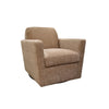 Front angled view of the Cooper chair variant in a warm tan or oatmeal textured fabric