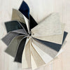 Fan array of available custom upholstery fabric colors