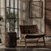 D-Bodhi Caterpillar Beetle chair with teak frame in natural home interior